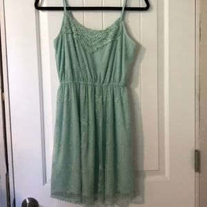 Teal summer dress